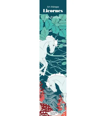 Hachette/ раскраска по номерам/ Marque-pages Art-thérapie Licornes