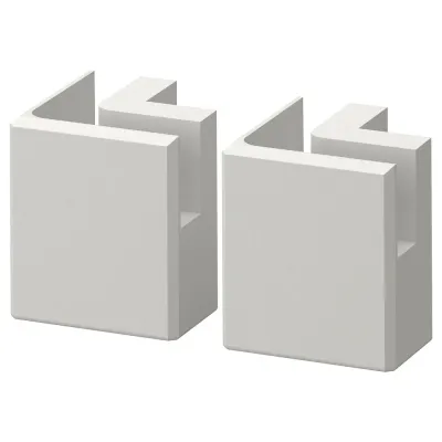 IKEA LERHYTTAN (ИКЕА ЛЕРХЙТТАН) — Ножка углового плинтуса, светло-серый, 8 см
