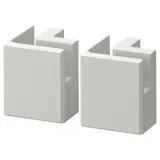 IKEA LERHYTTAN (ИКЕА ЛЕРХЙТТАН) — Ножка углового плинтуса, светло-серый, 8 см — фото 1
