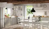 IKEA LERHYTTAN (ИКЕА ЛЕРХЙТТАН) — Ножка углового плинтуса, светло-серый, 8 см — фото 3