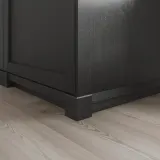 IKEA LERHYTTAN (ИКЕА ЛЕРХЙТТАН) — Ножка углового плинтуса, черная окрашенная, 8 см — фото 2