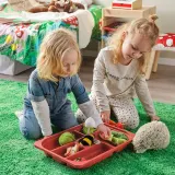 IKEA TROFAST (ИКЕА ТРУФАСТ) — Поднос с отделениями, красный, 42x30x5 см — фото 4