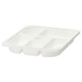 IKEA TROFAST (ИКЕА ТРУФАСТ) — Поднос с отделениями, белый, 42x30x5 см — фото 1