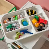 IKEA TROFAST (ИКЕА ТРУФАСТ) — Поднос с отделениями, белый, 42x30x5 см — фото 2