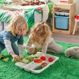 IKEA TROFAST (ИКЕА ТРУФАСТ) — Поднос с отделениями, белый, 42x30x5 см — фото 3