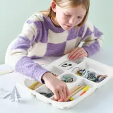 IKEA TROFAST (ИКЕА ТРУФАСТ) — Поднос с отделениями, белый, 42x30x5 см — фото 4