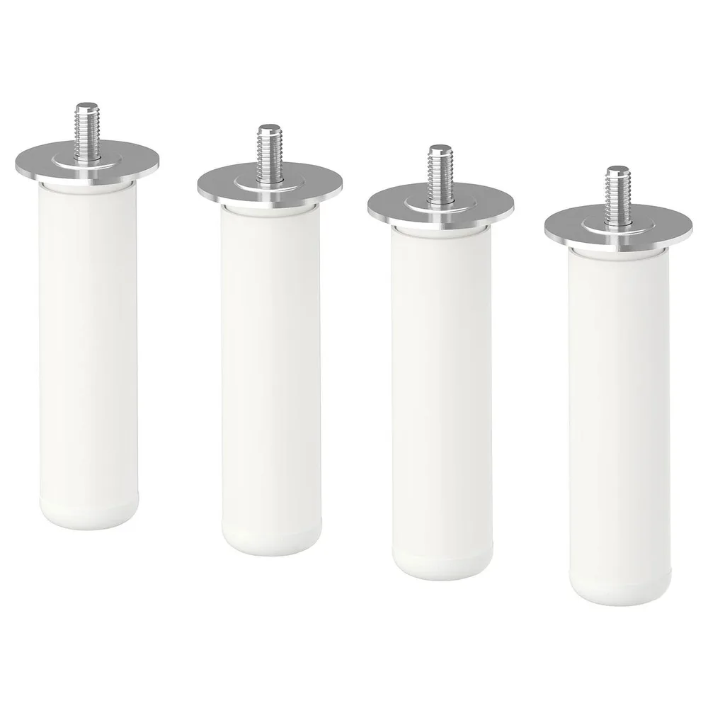 IKEA LÄTTHET (ИКЕА ЛЭТТЕТ) — Ножка, белый/металлик, 11 см