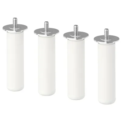IKEA LÄTTHET (ИКЕА ЛЭТТЕТ) — Ножка, белый/металлик, 11 см