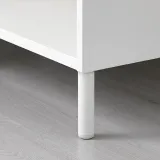IKEA LÄTTHET (ИКЕА ЛЭТТЕТ) — Ножка, белый/металлик, 11 см — фото 2
