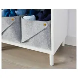 IKEA LÄTTHET (ИКЕА ЛЭТТЕТ) — Ножка, белый/металлик, 11 см — фото 3