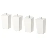 IKEA LÄTTHET (ИКЕА ЛЭТТЕТ) — Ножка, белый/дерево, 11 см — фото 1