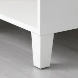 IKEA LÄTTHET (ИКЕА ЛЭТТЕТ) — Ножка, белый/дерево, 11 см — фото 2