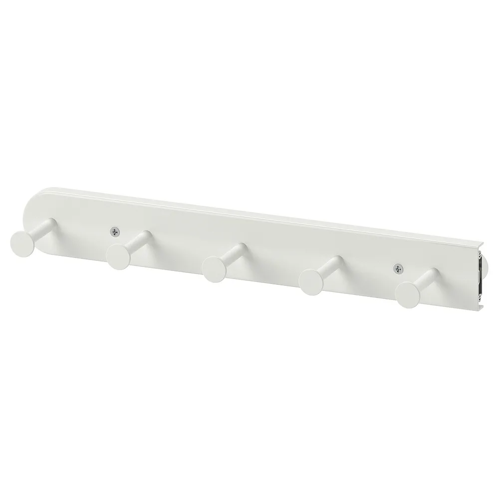 IKEA KOMPLEMENT (ИКЕА КОМПЛИМЕНТ) — Выдвижная многофункциональная вешалка, белая, 35 см