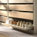 IKEA KOMPLEMENT (ИКЕА КОМПЛИМЕНТ) — Выдвижной поднос, дуб, окрашенный в белый цвет, 100x58 см — фото 2