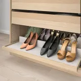 IKEA KOMPLEMENT (ИКЕА КОМПЛИМЕНТ) — Выдвижной поднос, дуб, окрашенный в белый цвет, 100x58 см — фото 4