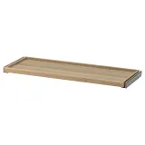 IKEA KOMPLEMENT (ИКЕА КОМПЛИМЕНТ) — Выдвижной поднос, дуб, окрашенный в белый цвет, 100x35 см — фото 1