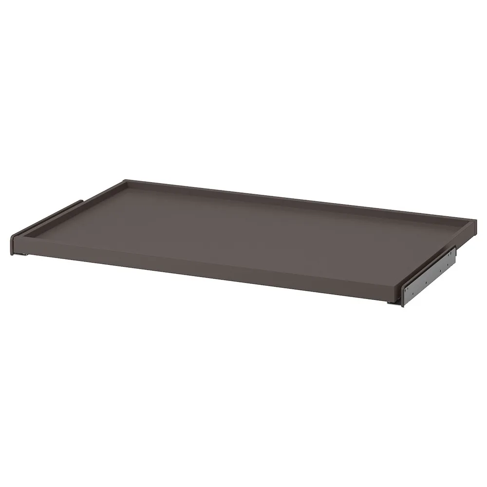 IKEA KOMPLEMENT (ИКЕА КОМПЛИМЕНТ) — Выдвижной поднос, темно-серый, 100x58 см