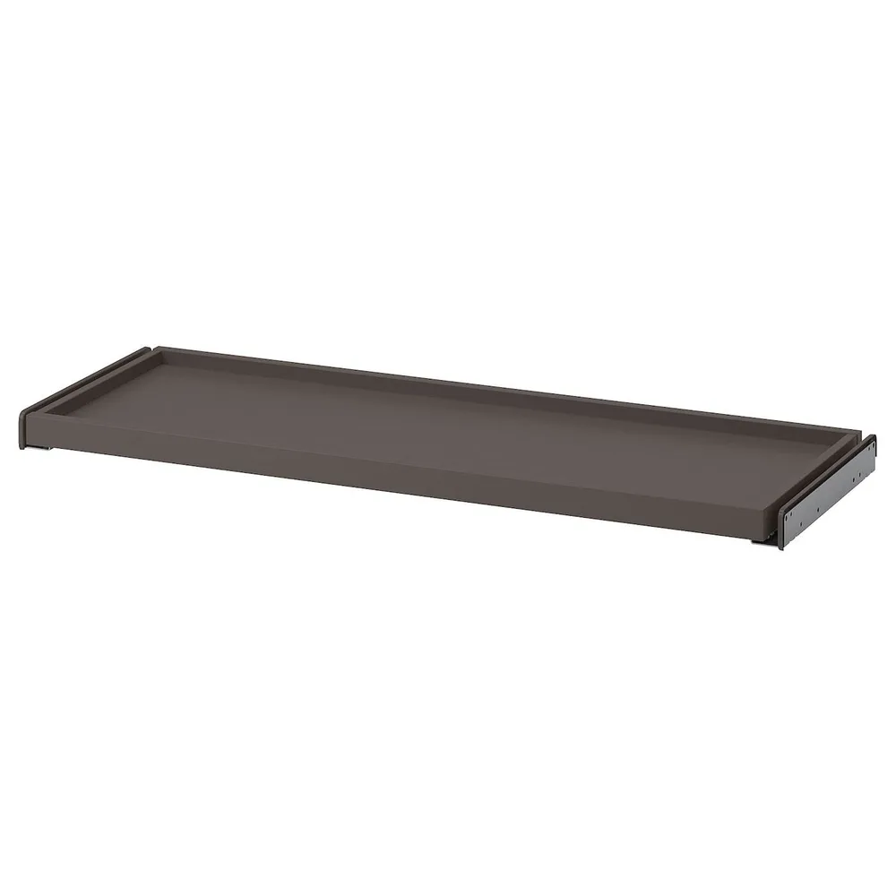 IKEA KOMPLEMENT (ИКЕА КОМПЛИМЕНТ) — Выдвижной поднос, темно-серый, 100x35 см