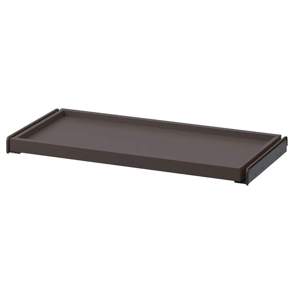 IKEA KOMPLEMENT (ИКЕА КОМПЛИМЕНТ) — Выдвижной поднос, темно-серый, 75x35 см