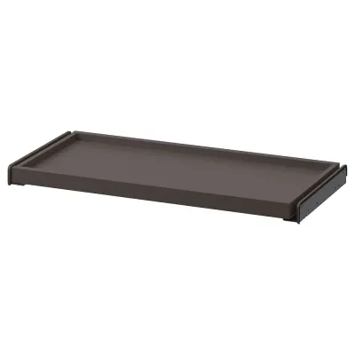 IKEA KOMPLEMENT (ИКЕА КОМПЛИМЕНТ) — Выдвижной поднос, темно-серый, 75x35 см