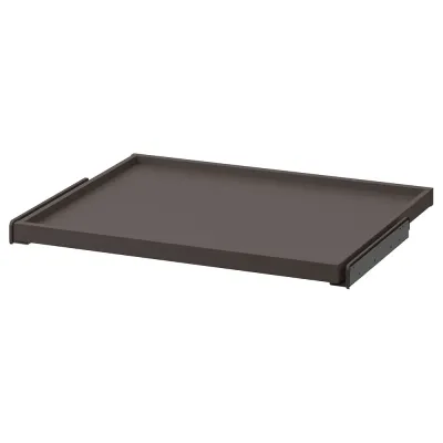 IKEA KOMPLEMENT (ИКЕА КОМПЛИМЕНТ) — Выдвижной поднос, темно-серый, 75x58 см