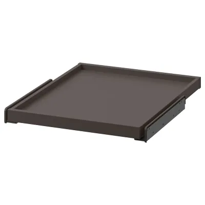 IKEA KOMPLEMENT (ИКЕА КОМПЛИМЕНТ) — Выдвижной поднос, темно-серый, 50x58 см