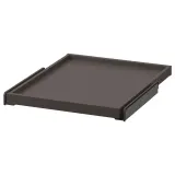 IKEA KOMPLEMENT (ИКЕА КОМПЛИМЕНТ) — Выдвижной поднос, темно-серый, 50x58 см — фото 1