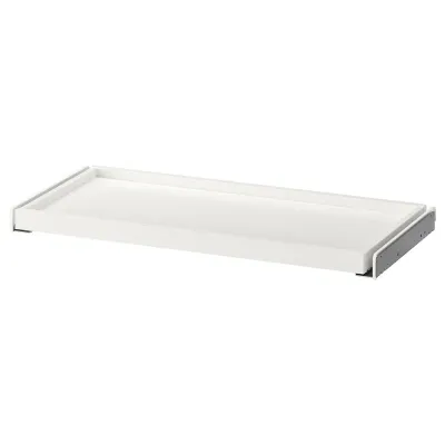 IKEA KOMPLEMENT (ИКЕА КОМПЛИМЕНТ) — Выдвижной поднос, белый, 75x35 см