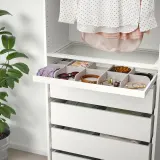 IKEA KOMPLEMENT (ИКЕА КОМПЛИМЕНТ) — Выдвижной поднос, белый, 75x35 см — фото 2