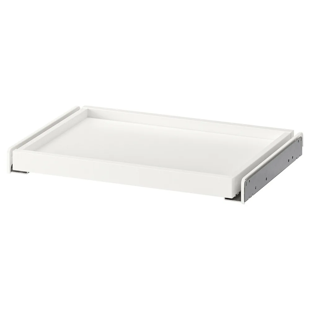 IKEA KOMPLEMENT (ИКЕА КОМПЛИМЕНТ) — Выдвижной поднос, белый, 50x35 см
