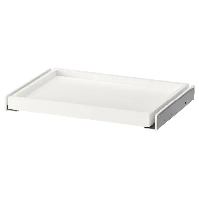 IKEA KOMPLEMENT (ИКЕА КОМПЛИМЕНТ) — Выдвижной поднос, белый, 50x35 см