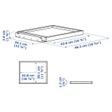 IKEA KOMPLEMENT (ИКЕА КОМПЛИМЕНТ) — Выдвижной поднос, белый, 50x35 см — фото 4