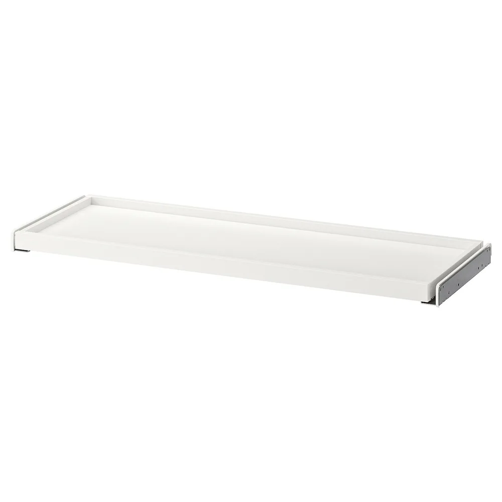 IKEA KOMPLEMENT (ИКЕА КОМПЛИМЕНТ) — Выдвижной поднос, белый, 100x35 см
