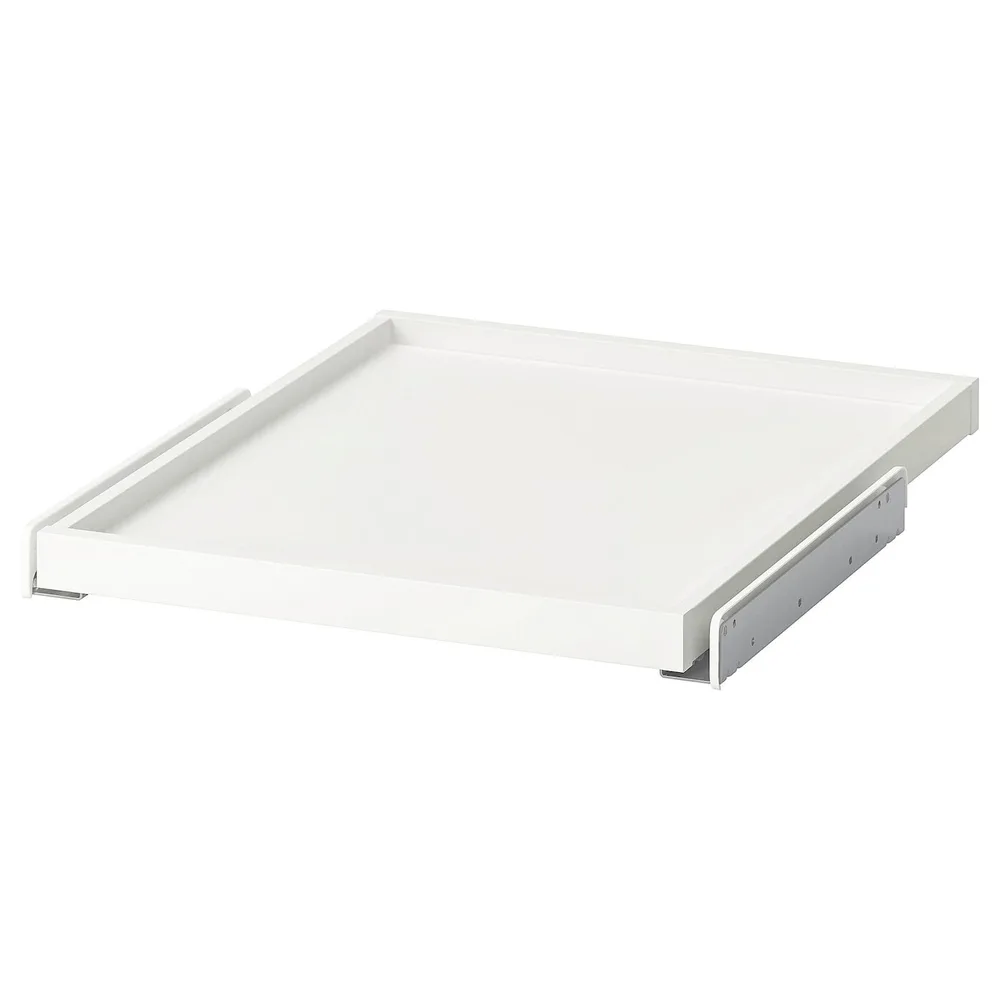 IKEA KOMPLEMENT (ИКЕА КОМПЛИМЕНТ) — Выдвижной поднос, белый, 50x58 см