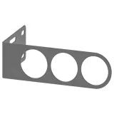 IKEA KOMPLEMENT (ИКЕА КОМПЛИМЕНТ) — Вешалка и перекладина для одежды, темно-серый, 17x5 см — фото 1