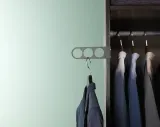 IKEA KOMPLEMENT (ИКЕА КОМПЛИМЕНТ) — Вешалка и перекладина для одежды, темно-серый, 17x5 см — фото 2