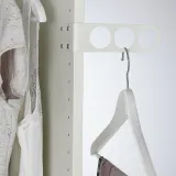 IKEA KOMPLEMENT (ИКЕА КОМПЛИМЕНТ) — Вешалка и перекладина для одежды, белый, 17x5 см — фото 4