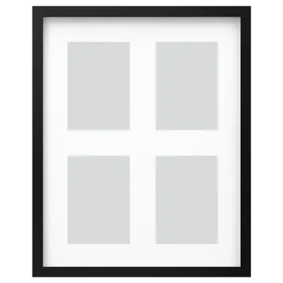 IKEA RÖDALM (ИКЕА РОДАЛМ) — Фоторамка для 4 фотографий, черная, 40x50 см