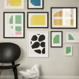 IKEA RÖDALM (ИКЕА РОДАЛМ) — Фоторамка для 4 фотографий, черная, 40x50 см — фото 5