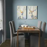 IKEA PJÄTTERYD (ИКЕА ПЙЭТТЕРУД) — Изображение, разноцветные олени, 50x70 см — фото 2