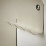 IKEA HAVREKROSS (ИКЕА ХАВРЕКРОСС) — Настенный органайзер с крючками, светло-серо-бежевый, 23x13 см — фото 8