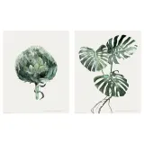 IKEA BILD (ИКЕА БИЛД) — Постер, Зеленые листья, 40x50 см — фото 1