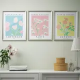 IKEA BILD (ИКЕА БИЛД) — Плакат, цветочный рынок, 40x50 см — фото 2