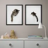 IKEA BILD (ИКЕА БИЛД) — Плакат, внешний вид кошки, 40x50 см — фото 2