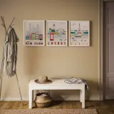 IKEA BILD (ИКЕА БИЛД) — Плакат, Лондон, Париж, Нью-Йорк, 40x50 см. — фото 2