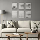 IKEA BILD (ИКЕА БИЛД) — Плакат, гребная лодка и пирсы, 30x40 см. — фото 2