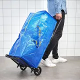 IKEA RULLEBÖR (ИКЕА РУЛЛЕБОР) — / FRAKTA Тележка с сумкой, черная/синяя — фото 3