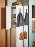 IKEA RENSARE (ИКЕА РЕНСАРЕ) — Мешок, клетчатый/черный, 30x40 см/8 л — фото 4