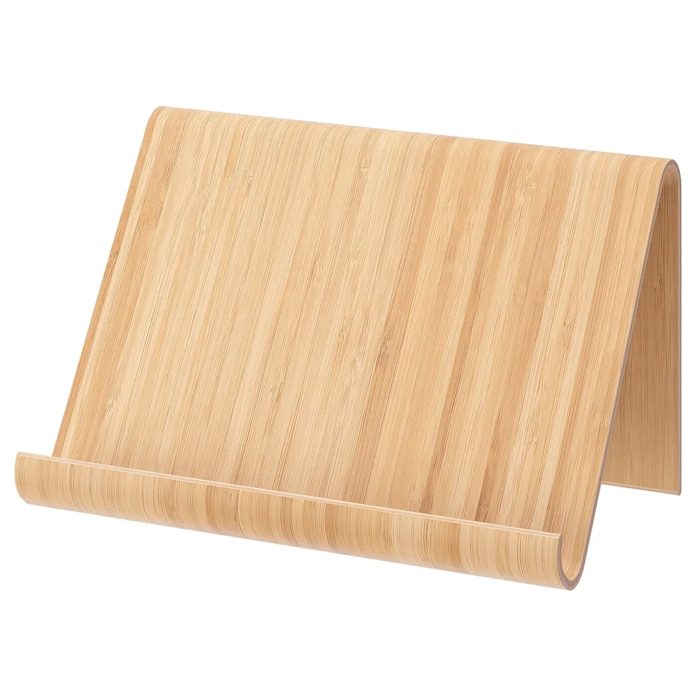 IKEA VIVALLA (ИКЕА ВИВАЛЛА) — Подставка для планшета, бамбуковый шпон, 26x17 см