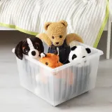 IKEA VESSLA (ИКЕА ВЕССЛА) — Контейнер для мусора на колесах, белый, 39x39 см — фото 3